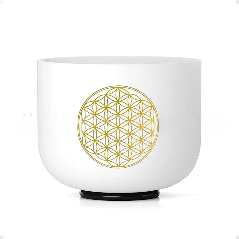 528HZ/8 inch C key decal/sound therapy meditation Sanskrit, percussion instrument/crystal singing bowl