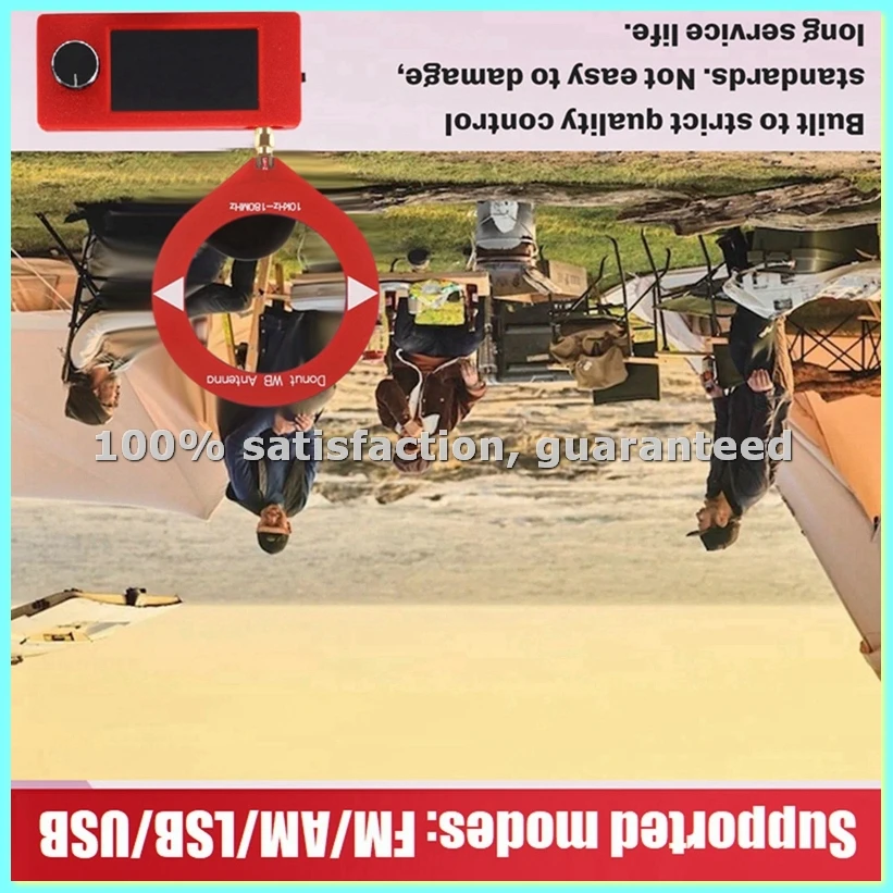 

Мини-радиоприемник SI4732 10 кГц-180 МГц с 1,9-дюймовым дисплеем, FM/AM/LSB/USB, приемник коротковолнового радио SI4732 +3D-подставка-ABFT