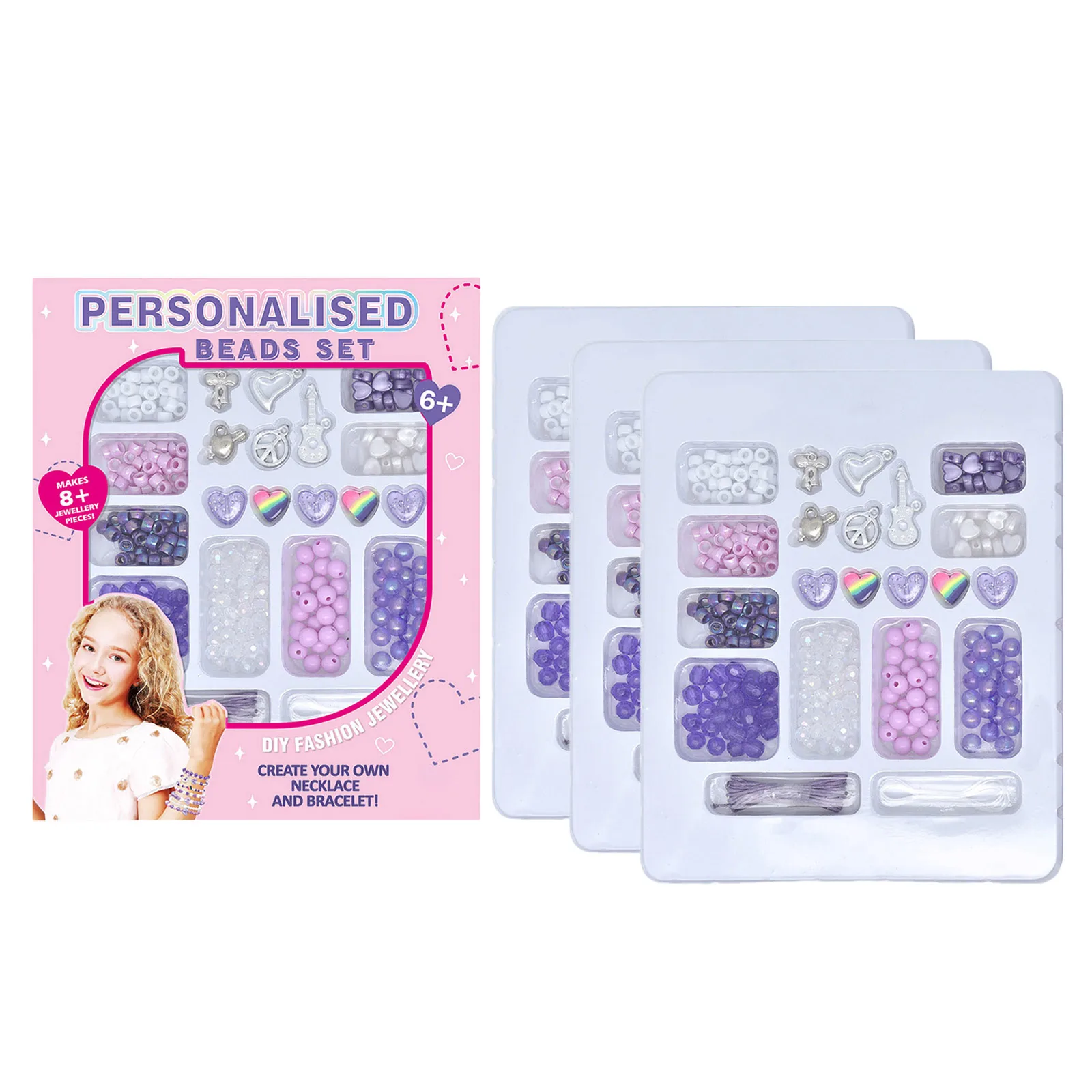 성인 및 청소년을 위한 DIY 우정 팔찌 키트 |   레터 비즈 참을 사용한 보석 만들기 공예 창의적인 생일 공예 세트