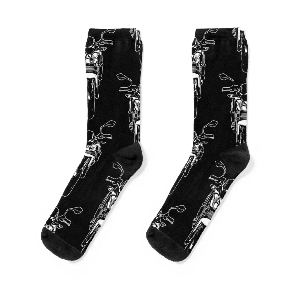 

Motorcycle Z650 2017 Motorbike Art Socks luxe hip hop Stockings compression floor Socks Male Women's