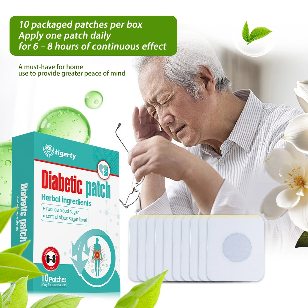 Diabetic patch Relief focuses on regular blood circulation balancing organ systems improve pancreatic function lower blood sugar