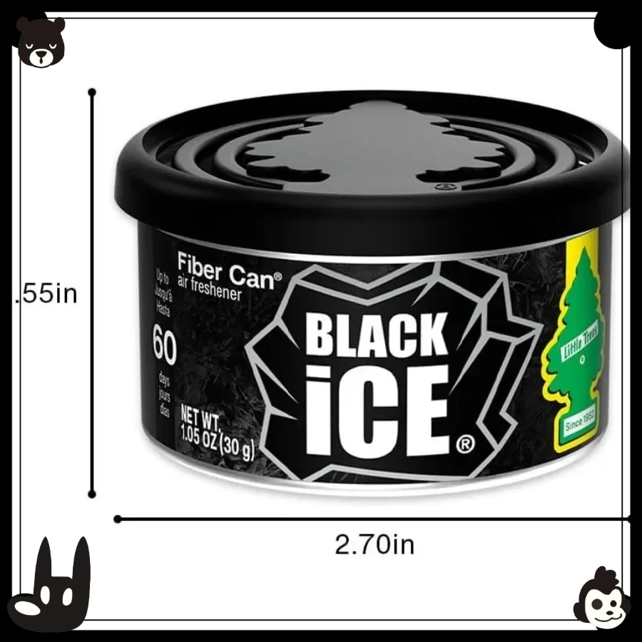 車用芳香剤 |   ファイバーキャンドルは車や家に長続きする香りを提供します |   再生繊維 |   ブラックアイス、4本入り
