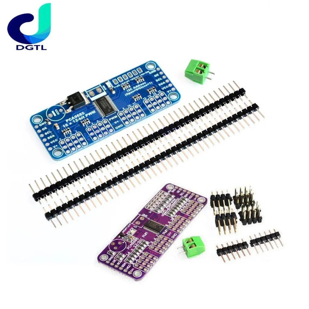 16 Channel 12-bit PWM/Servo Driver-I2C interface-PCA9685 for Raspberry pi shield module servo shield