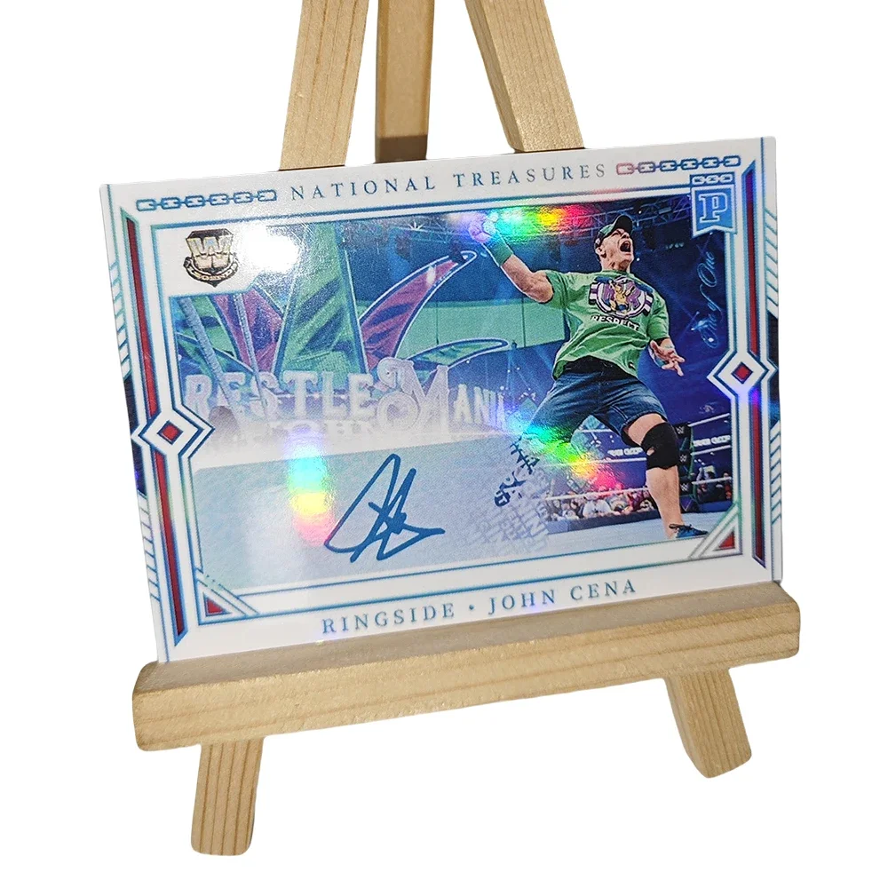 Panini 2024 WWE 국보 수집용 카드 Steve Austin John Cena The Undertaker Roman Reigns Rhea Ripley 컬러 플래시
