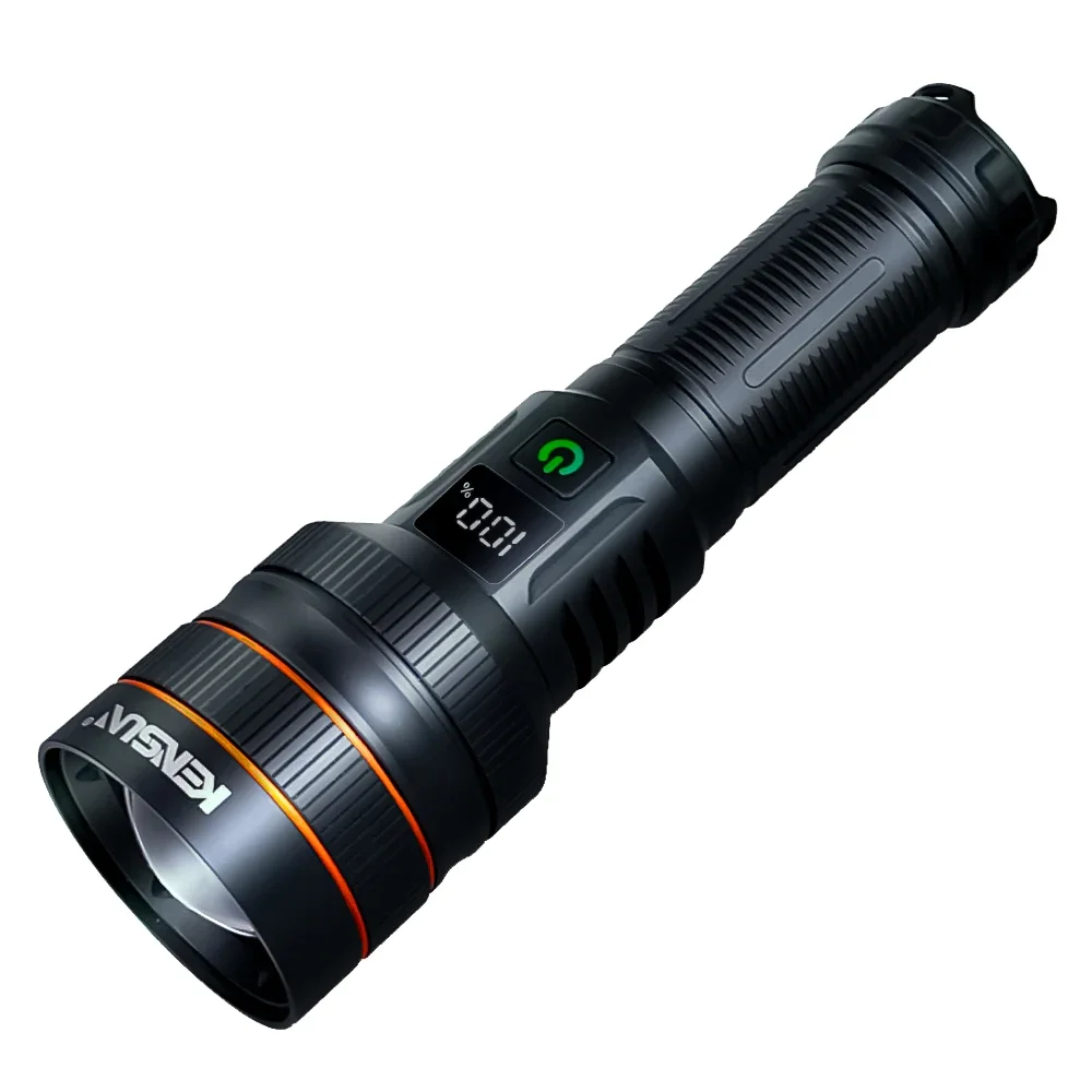 NEW Super Long Range LED Flashlight Type-C Charging Strong Light Tactical Torch Lamp Outdoor Portable Lantern Waterproof