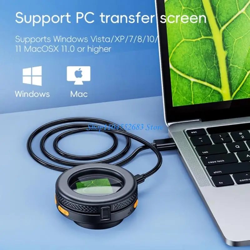 

Y6GD Handheld High Magnification Microscope 500X Zoom Auto Focusing for Field Work Use