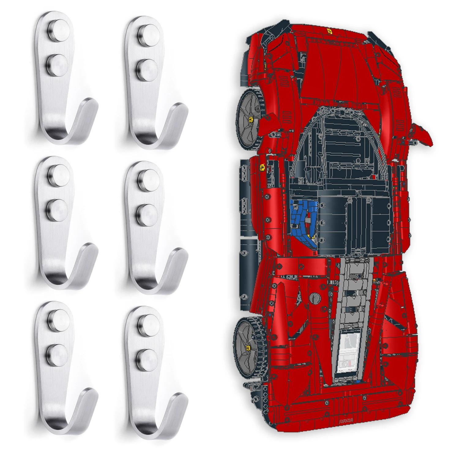 

Для LEGOTechnology 42143 Настенный крючок для спортивного автомобиля Ferrari Daytona SP3 (42143 Настенный крючок)