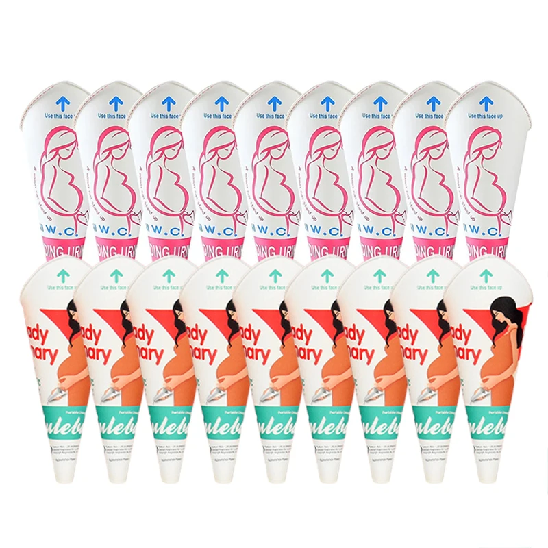 6/12/24pcs Disposable Female Urination Device Portable Standing Pee Paper Cup Women Urinal Funnel for Pregnant Hygienic TMZ
