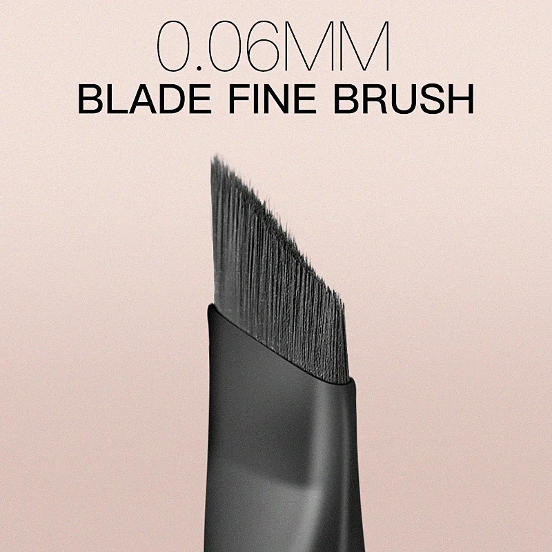4pcs Blade Makeup Brushes Angled Thin Eyebrow Brush Flat Fine Eyeliner Brush Professional Liner Brow Make Up Tools