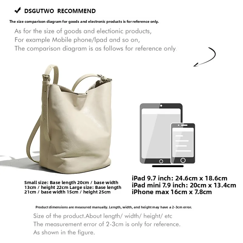 Luxury Top Layer Cowhide Women's Shoulder Bag - usage example