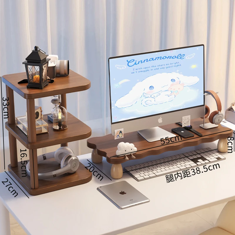 Desk Shelf Heightening Stand Base Bracket Desktop Keyboard Tray Display Cushion Height Base Desktop Stand Desktop Storage Shelf