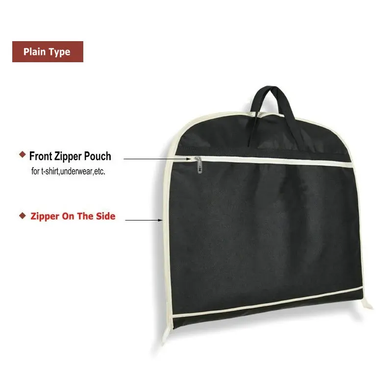 High-end Men Suit Bag Travel Garment Bag Portable Folding Overcoat Suit Cover Dust Proof Suit Carrier Bag