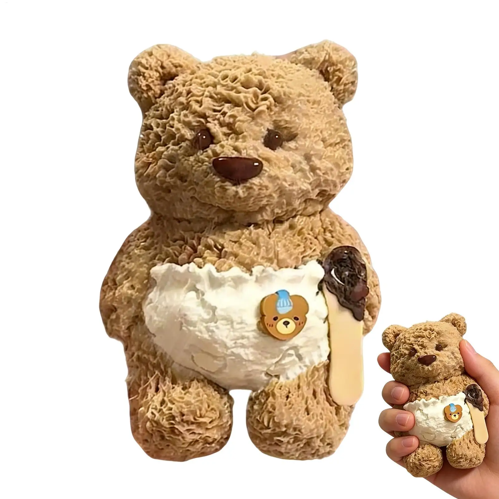 

Мягкие игрушки-антистресс в виде медведя, медленно восстанавливающие форму, эластичные фигурки животных для снятия стресса, аксессуары для рабочего стола, для мужчин, женщин, детей, девочек, мальчиков, для дома