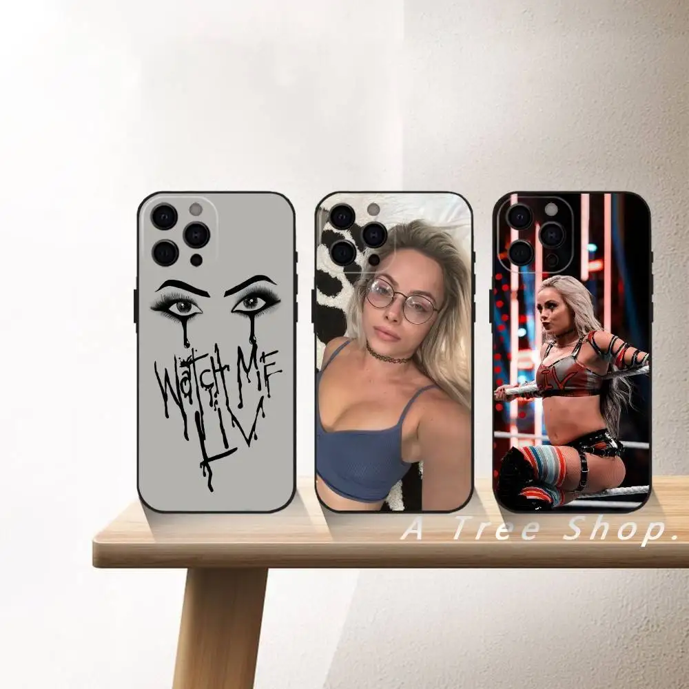 

L-Liv M-Morgans Phone Case For iPhone 16,15,14,13,12,17,Pro Max,Plus Silicone Black Case