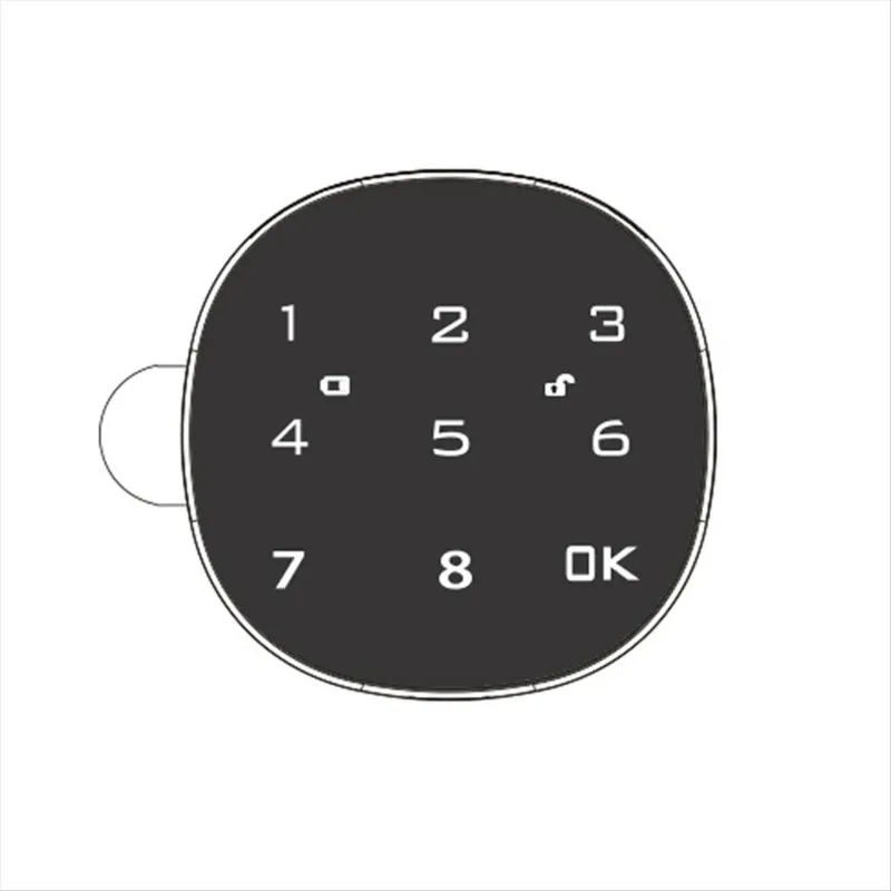 Drawer Lock Digital Electronic  Touch Screen Lock File Iron Steel Desk Cabinet Door Password Keypad Lk 20MM