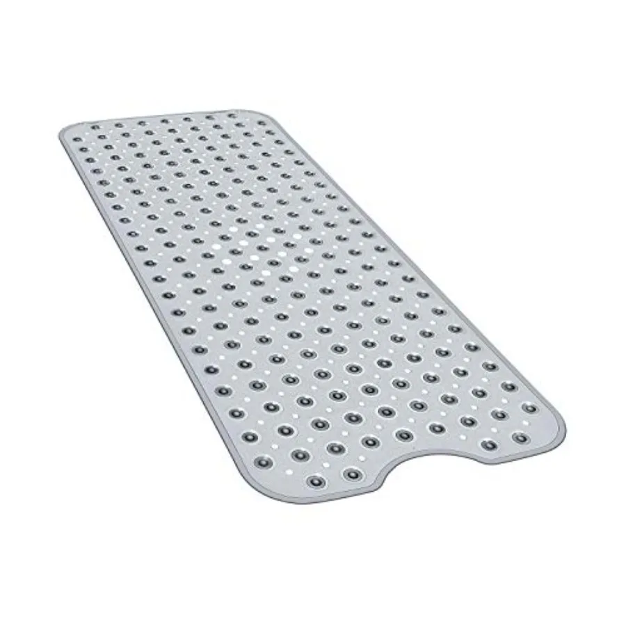

Bath and Shower Safety Mats 40x16 inch Non Slip with Suction Cups for Bathroom Stall and Tub Floor Extra Large and Machine Wash