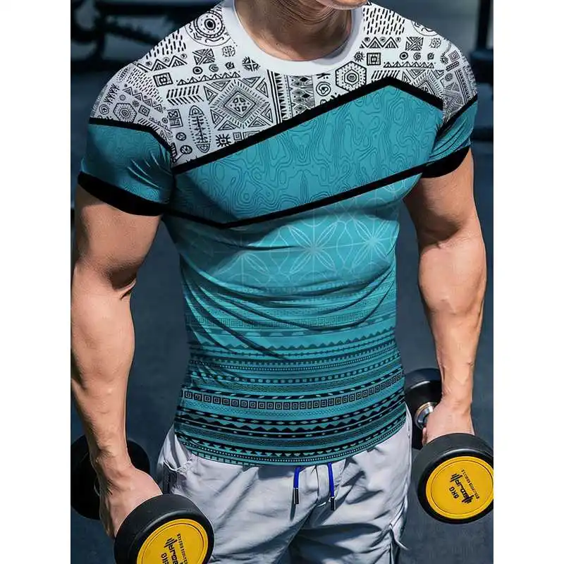 Men's fitness short-sleeve high-elasticity tight-fitting quick-dry slim-fit moisture-wicking sports shirtTShirt