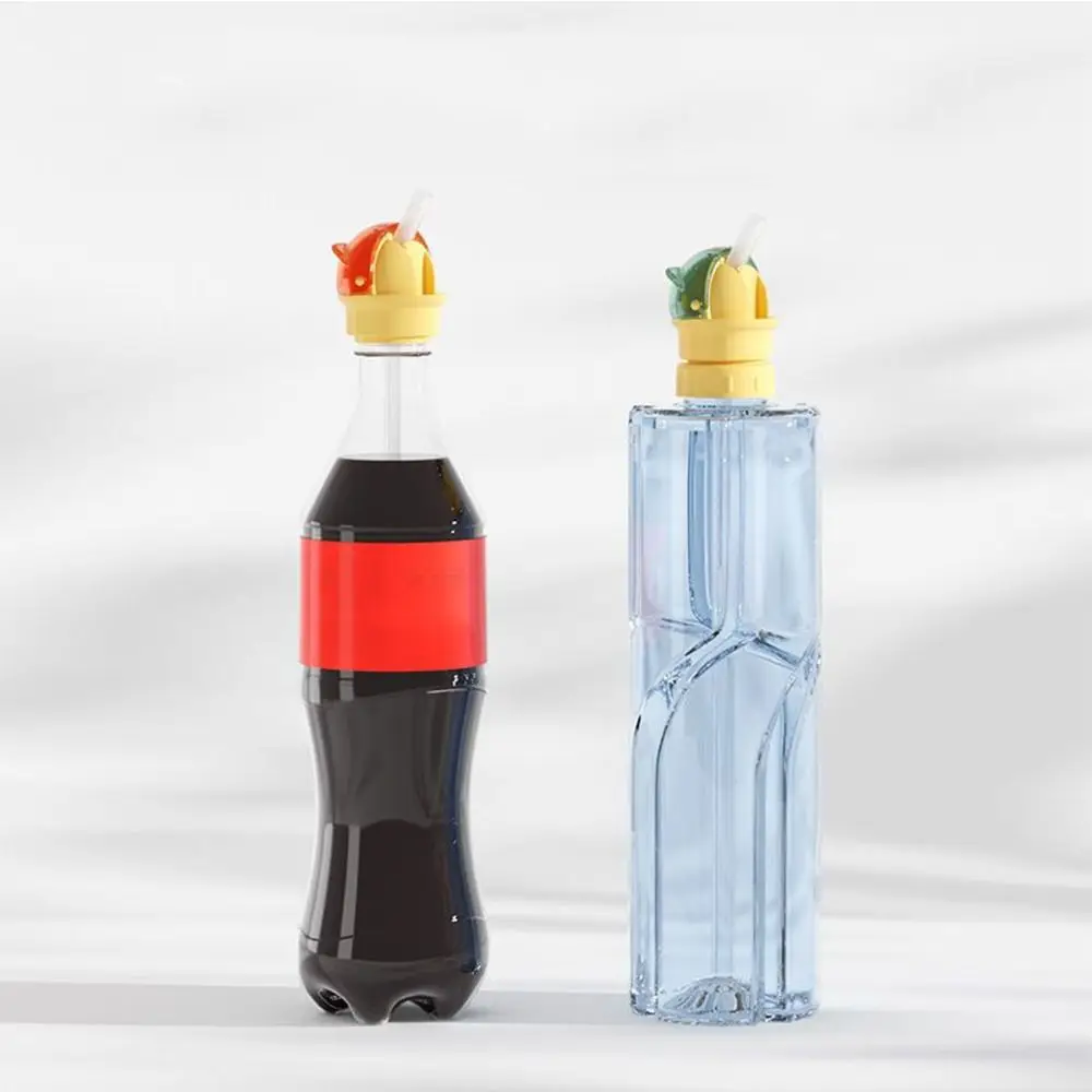 Straw Twist Cover Cap 2 in 1 Straw Lid Feeding  Drinkware Drinking Tube Baby Water Bottle Cap Bottle Replacement Lid