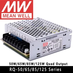 Mean Well RQ-50B/50C/50D/65B/65C/65D/85B/85C/85D/125B/125C/125D Meanwell RQ Series AC/DC Quad Output Switching Power Supply
