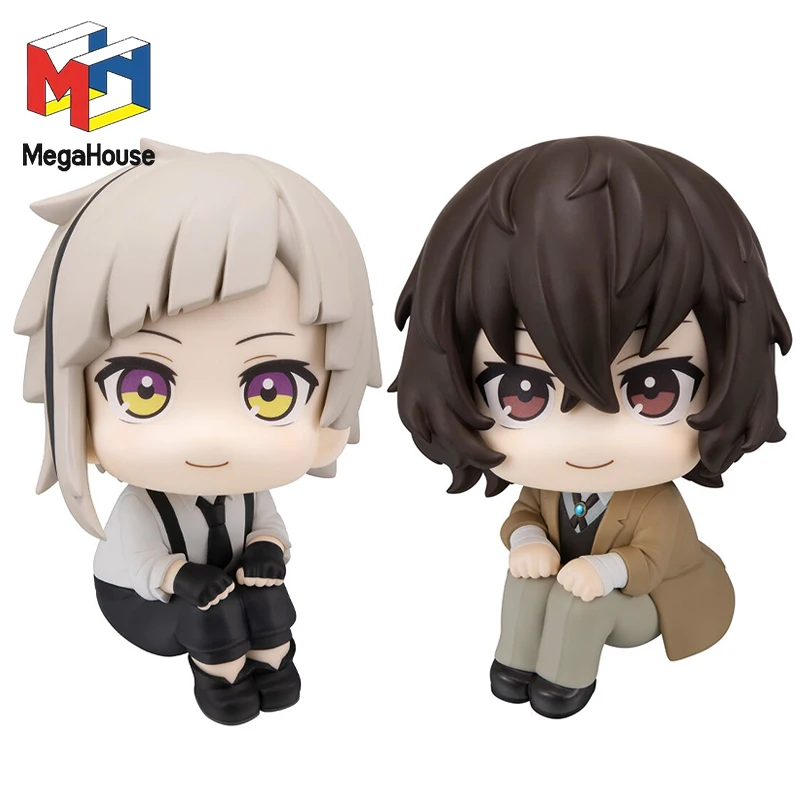 

BUNGO STRAY DOGS Original Mega House Look Up Dazai Osamu Nakajima Atsushi Genuine Anime Figure PVC Collectible Model Dolls Gift