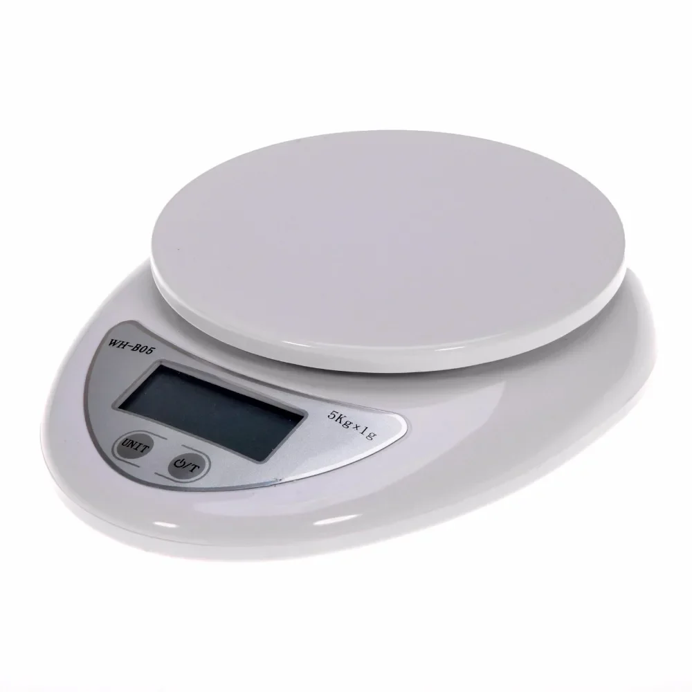 Mini 5kg Digital Scale LCD Electronic Scales Steelyard Kitchen Scales 1g Postal Food Balance Measuring Weight Libra