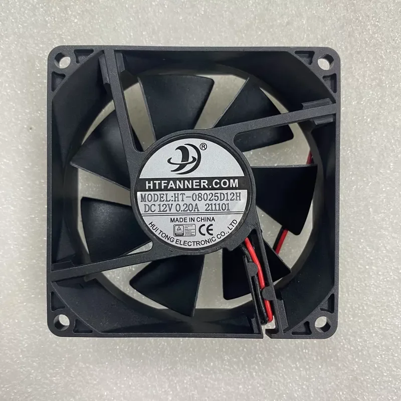 for HTFANNER 8025 Cooling Fan Model HT-08025D1 High Performance Quiet Operation Durable Design for Computer CPU GPU Cooling