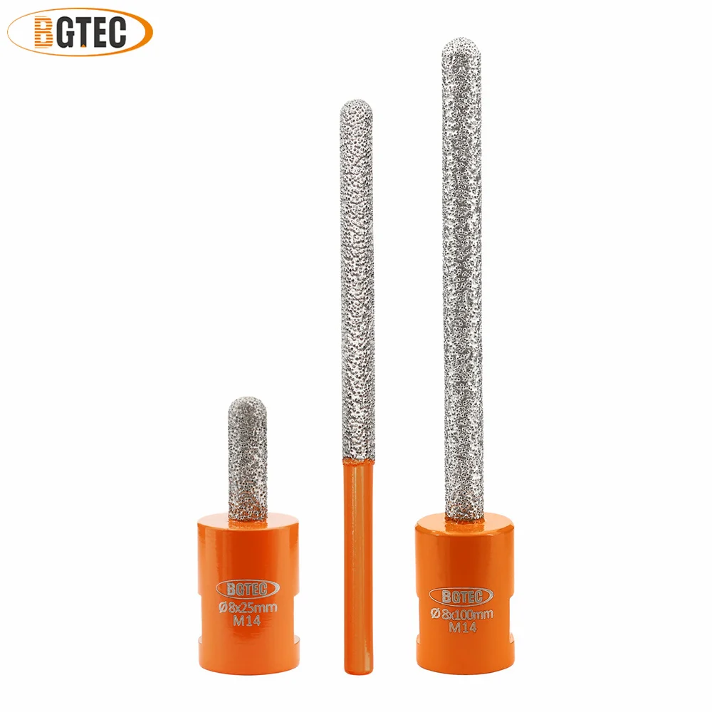 BGTEC 1pc Milling Bits M14 Thread For Removing Mortar Masonry Brick Marble Ceramic Tile Porcelain Angle Grinder Diameter 7.2/8mm