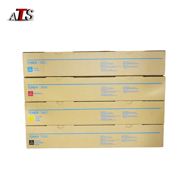 1 Stuks Tn619 Toner Cartridge Voor Konica Minolta C1060 C2060 2070 3070 3080 4070 4080 1070 TN-619 Cmyk