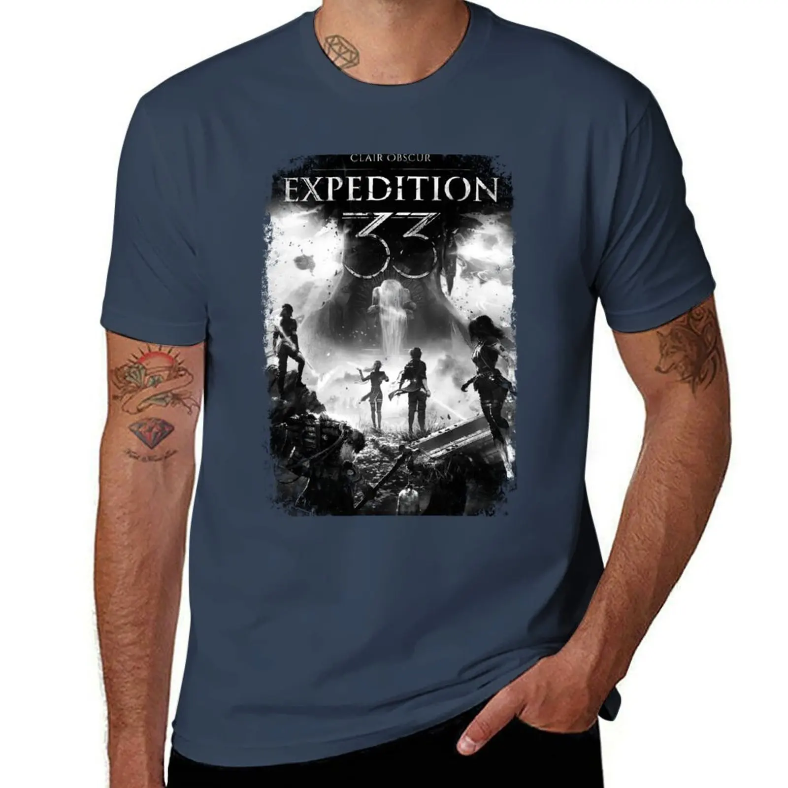 

Vintage Clair Obscur Expedition 33 Dark Aesthetic T-Shirt t shirts cotton 100% cotton t shirts man 100% T-Shirt