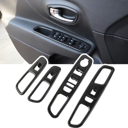 for Jeep Renegade 2016 2017 2018 2019 2020 2021 2022 Window Lift Button Panel Decoration Cover Trim Car Interior Accessory ABS