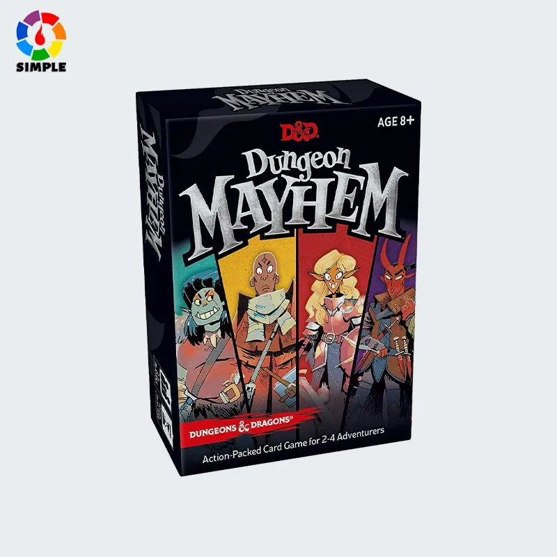 

Dungeon Mayhem | Dungeons & Dragons Card Game | 2–4 Players, 120 Cards English version Cards Game for kids gifts