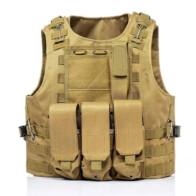 Tactical Amphibious Vest Military Fan Training Jacket Wear Resistant Work Vest Multi-Pocket Molle Tactical Vest