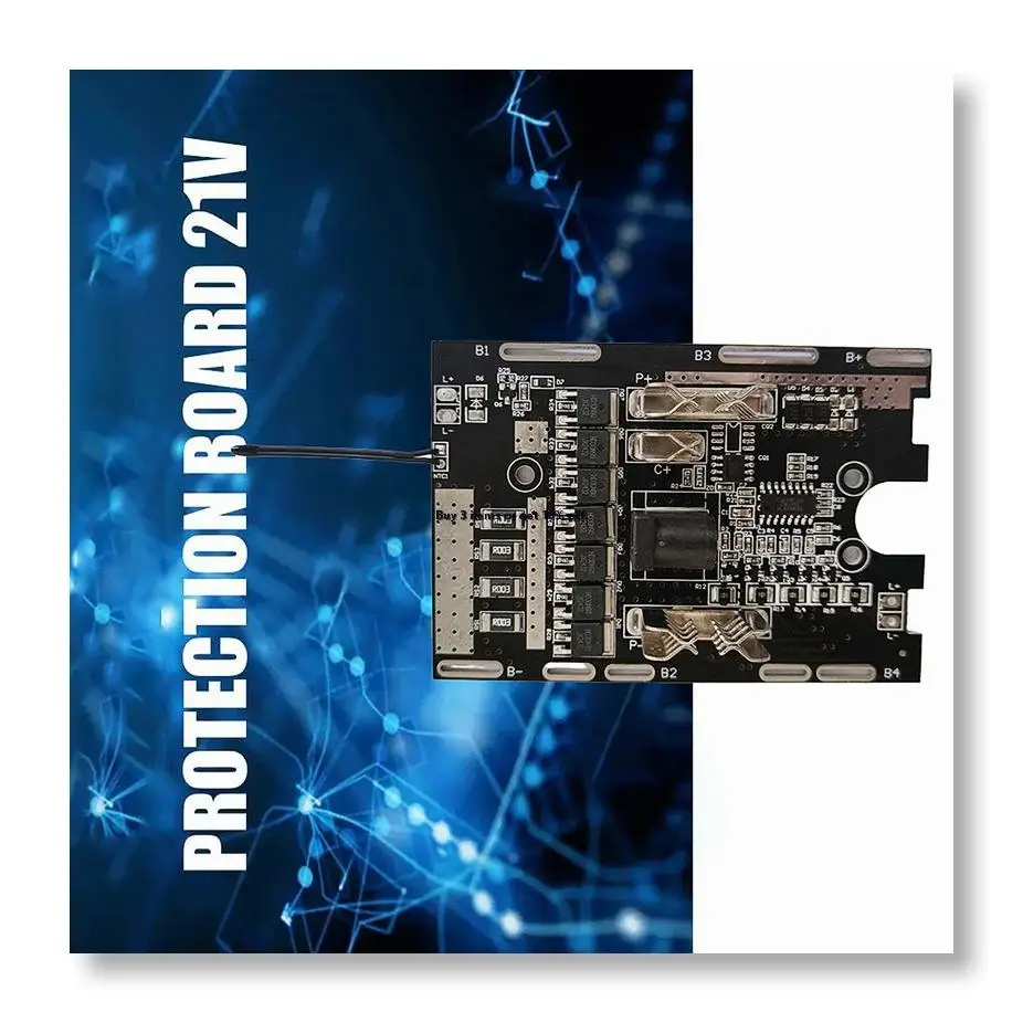 ●5S 21V 7MOS Battery Protection Board with Equalizer Circuit for Makita 18650 Power Tool Universal for Makita Style Tools