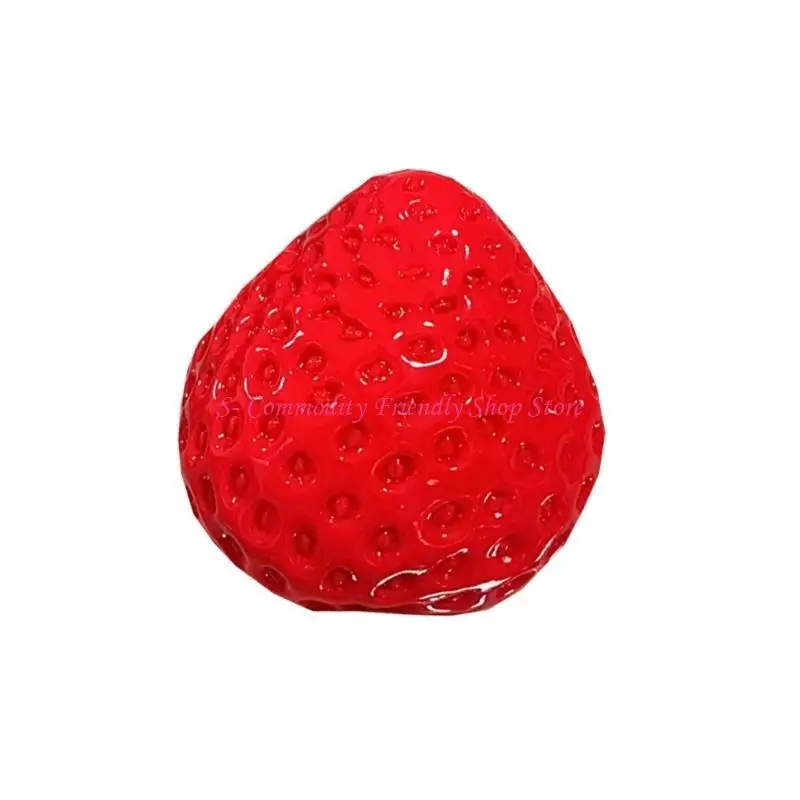 85AE Creative Squeeze Toy Mellow Strawberry Large Strawberry for Kids Anxiety Reduce