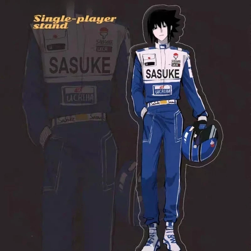 10cm/3.93in naruto sasuke anime acrílico placas de pé dos desenhos animados periféricos criatividade acessórios mesa ornamentos brinquedo presentes