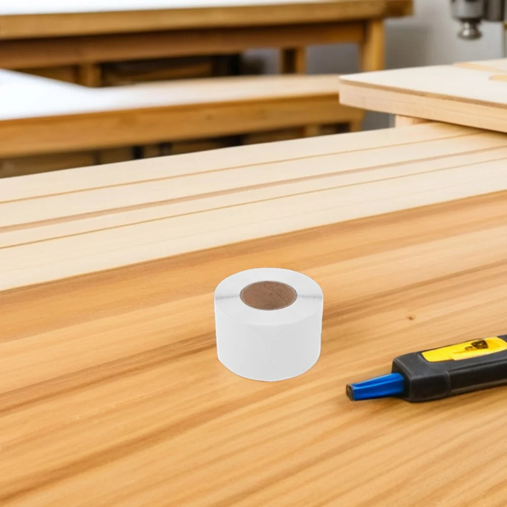 

500 шт. круглые липкие этикетки, пустые круглые бумажные наклейки для маркировки контейнеров, кодирование ценей, упаковка, уплотнение потреб