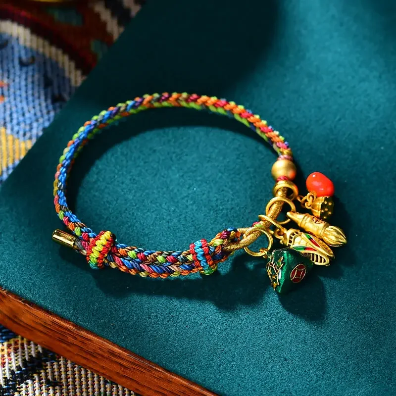 Senior High School Entrance Examination Bracelet To Be No1 Wenchang Pen Red Rope Students Dragon Boat Festival Colorful HandRope