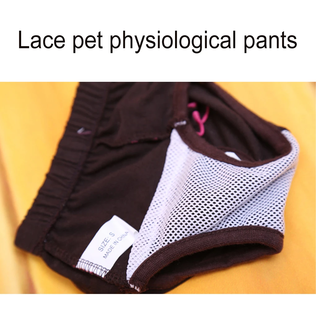 5 Pieces Pet Pants Diaper Breathable Underwear Panties Briefs Clothing