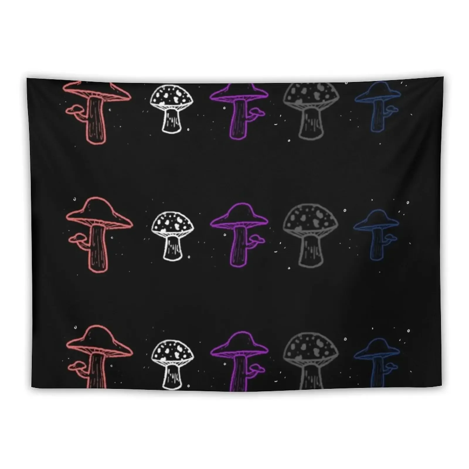 

Genderfluid Mushrooms Tapestry Room Decor Wall Decoration Tapestry
