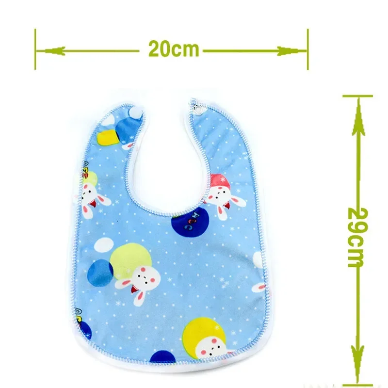 5pc/Lot Random Style Baby Bib Velvet Waterproof Feeding Girls Boys Towel 1 To 3Years