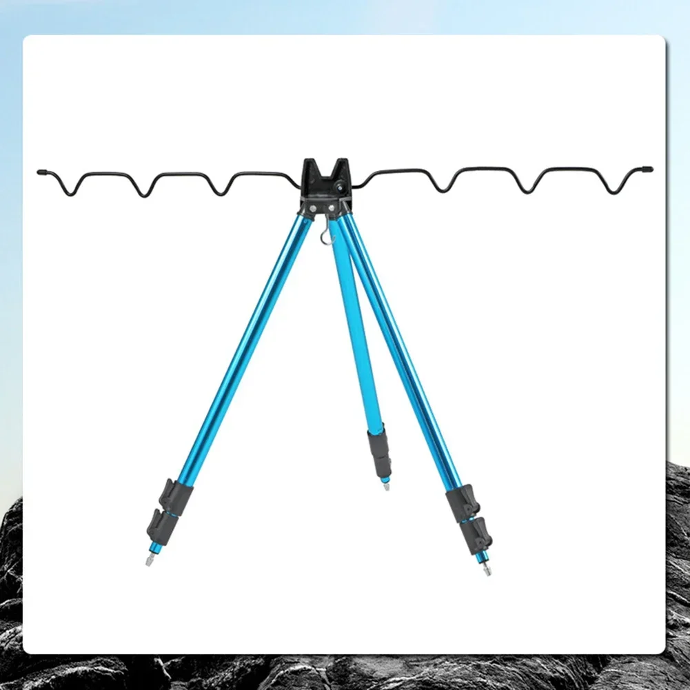 Fishing Rod Holder Tripod Stainless Steel Stand Support Telescopic Bracket Counterweight Rest Outdoor High Quality