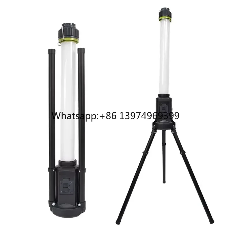 360 Degrees Rechargeable Portable Dimmable Waterproof Led Work Light for Construction Job Sites with Tripod Stand
