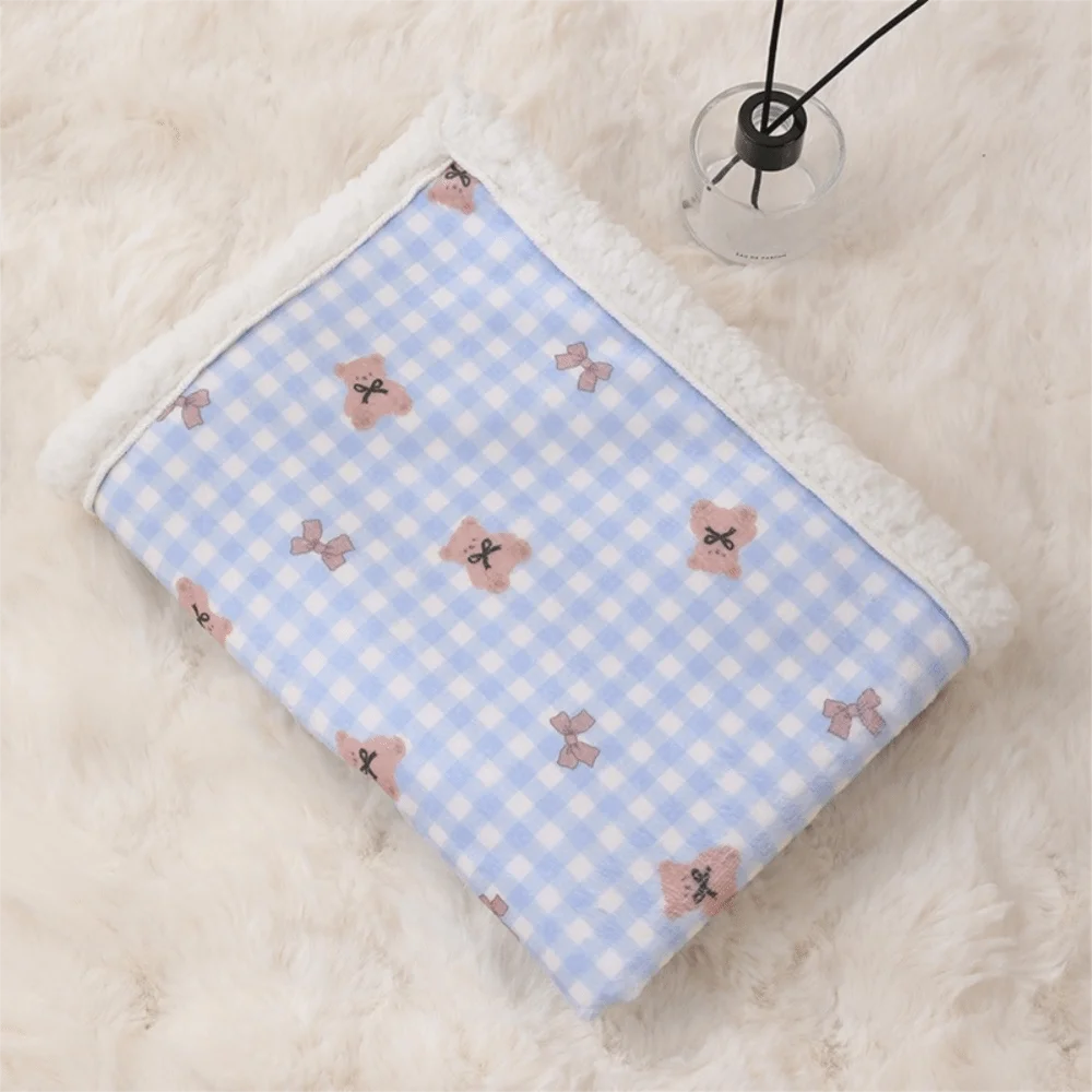 

Милые утолщенные одеяла для домашних животных, пушистый спальный коврик с мультяшным котом, теплый зимний коврик для домашних животных, автомобиль