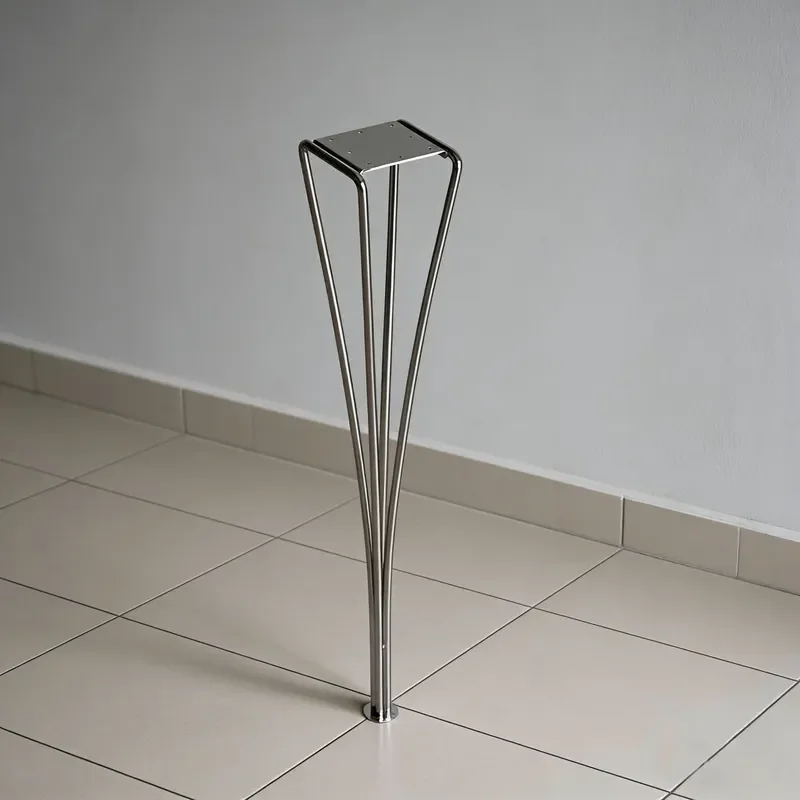Modern Stainless Steel Table Legs Tripod Base for Dining Desk Solid Wood Support Bracket Italian Minimalist Furniture