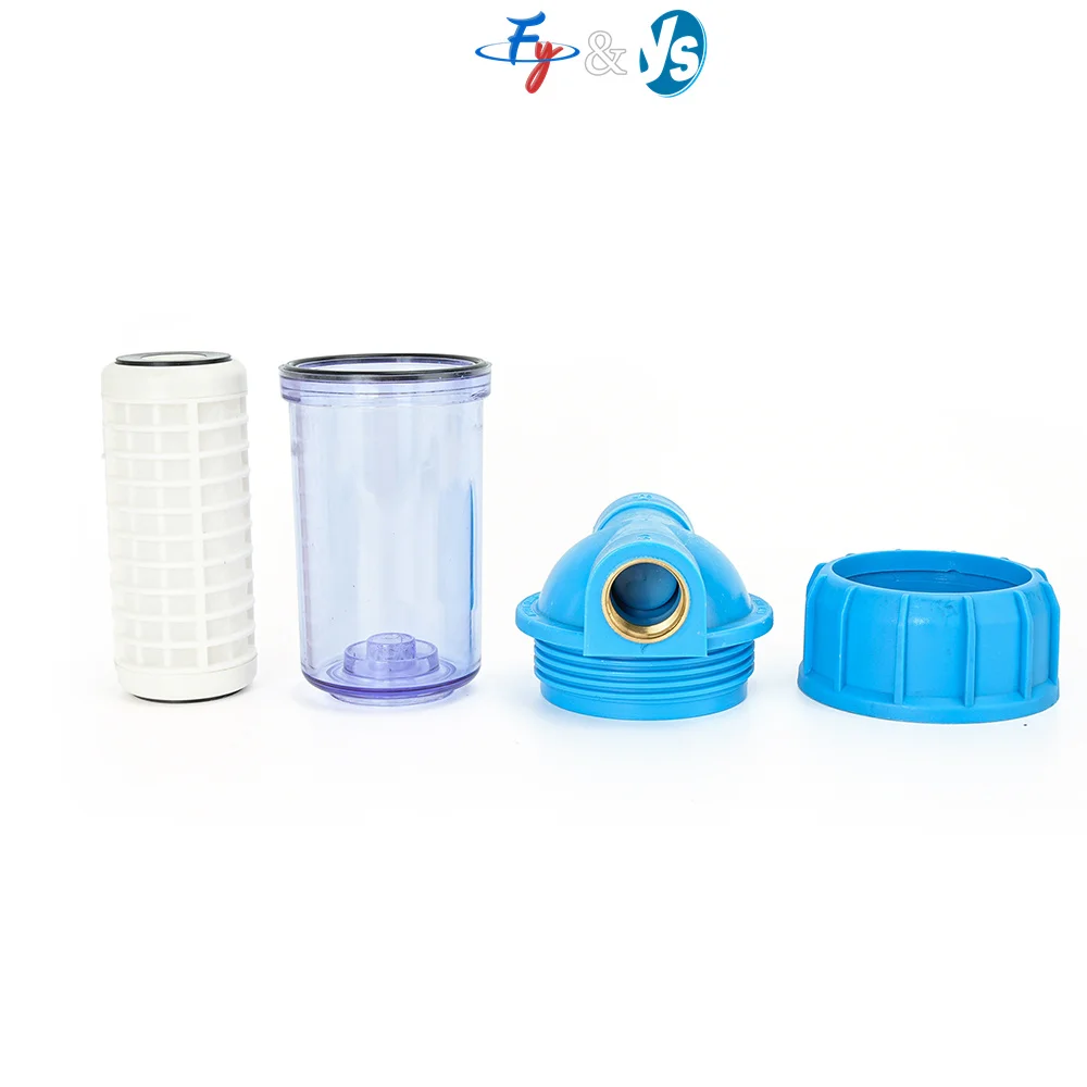 5 Inch Transparent Filter Bottle Microporous Filter Screen Washer Water Purification Filter for High Pressure Fog Machine
