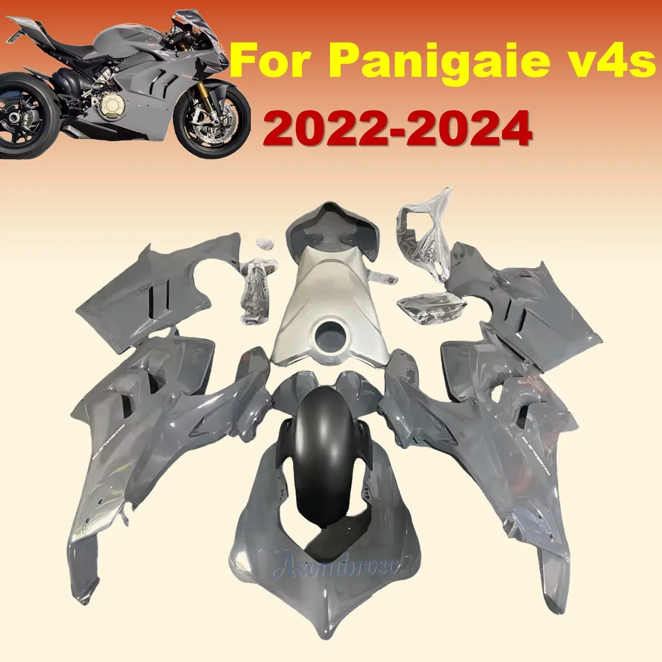 

Комплект обтекателей для мотоцикла V4 V4s, подходит для Ducati PANIGALE V4 3D 2022 2023 2024 V4/V4R/S/SP2 с крышкой бака, комплект кузова