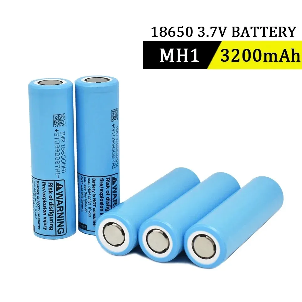 2025 1-20pcs 18650- 3.7v 3200mAh 10A rechargeable battery INR18650-MH1 18650 lithium rechargeable battery