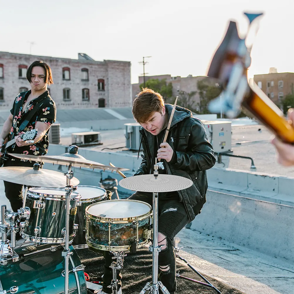 

2pcs Silent Cymbal For Kit Noise Reduction Percussion Instrument Alloy Drum Part Easy Installation Mute Cymbals Drum Set