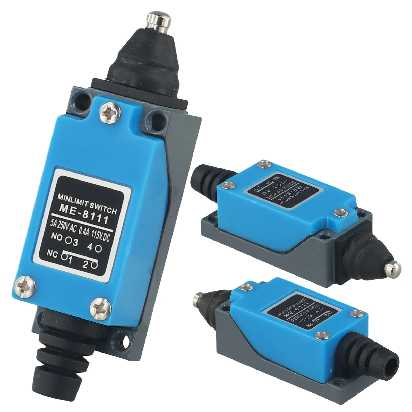 Industrial IP65 Travel Switch ME8111 Limit Sensor Switch 1NO1NC Contacts 250V 5A for Safety and Circuit Regulation Applications