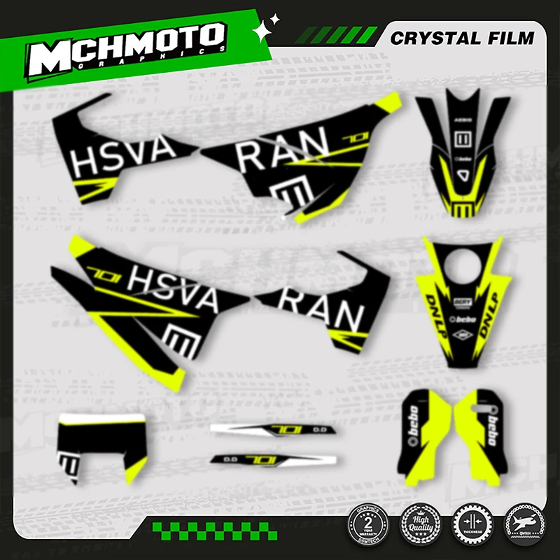

MCHMFG Custom Team Graphics Decals Stickers Kit for Husqvarna Decal 15-20 701 SUPERMOTO ENDURO 2015-2017 2018 2019 2020 020